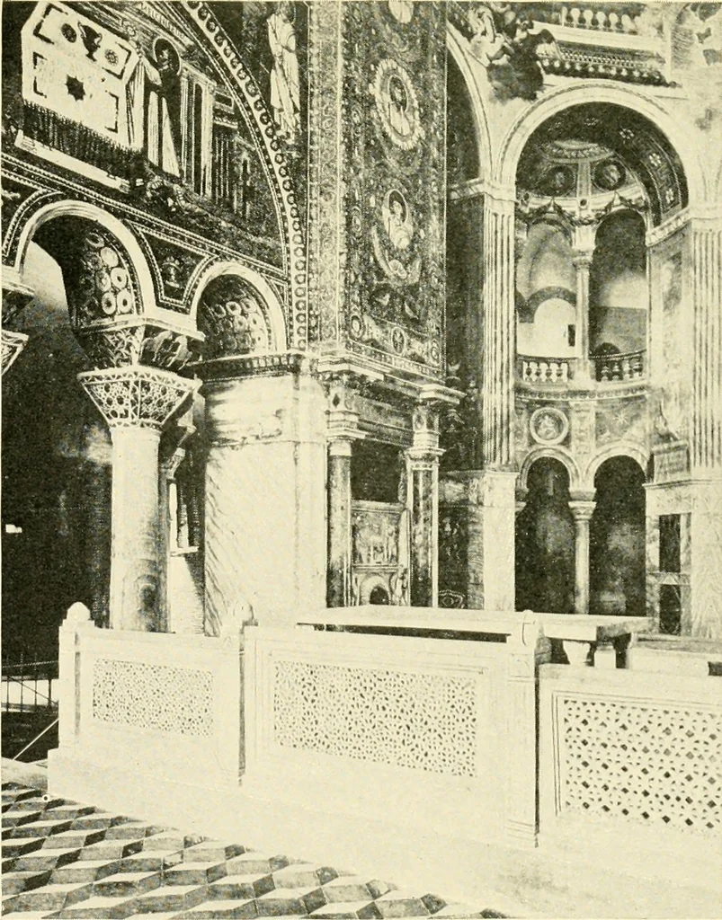 An illustration from How to study architecture; by Charles H. Caffin ... an attempt to trace the evolution of architecture as the product and expression of successive phases of civilisation, 1917, leaf 252