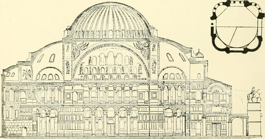 An illustration from How to study architecture; by Charles H. Caffin ... an attempt to trace the evolution of architecture as the product and expression of successive phases of civilisation, 1917, leaf 253
