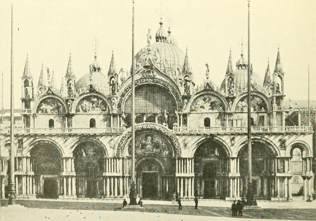 An illustration from How to study architecture; by Charles H. Caffin ... an attempt to trace the evolution of architecture as the product and expression of successive phases of civilisation, 1917, leaf 255