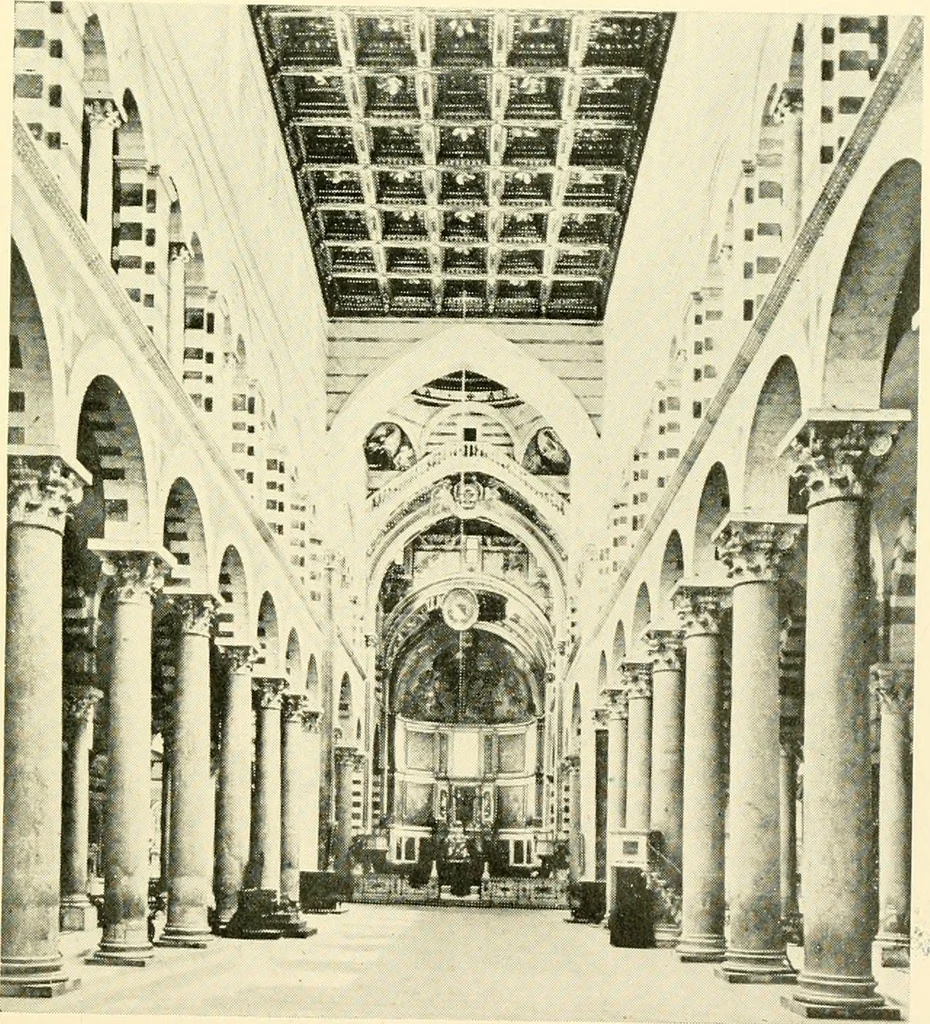 An illustration from How to study architecture; by Charles H. Caffin ... an attempt to trace the evolution of architecture as the product and expression of successive phases of civilisation, 1917, leaf 298