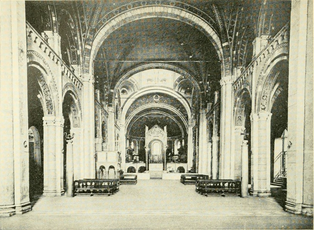 An illustration from How to study architecture; by Charles H. Caffin ... an attempt to trace the evolution of architecture as the product and expression of successive phases of civilisation, 1917, leaf 299