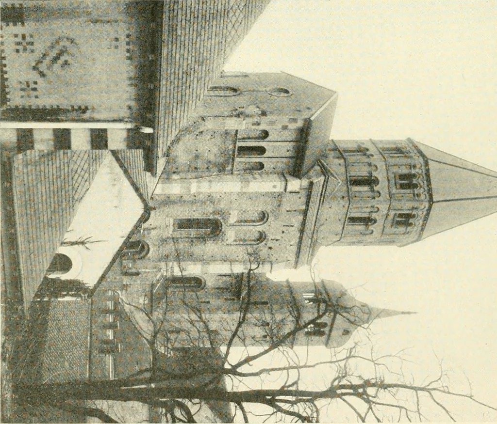 An illustration from How to study architecture; by Charles H. Caffin ... an attempt to trace the evolution of architecture as the product and expression of successive phases of civilisation, 1917, leaf 301