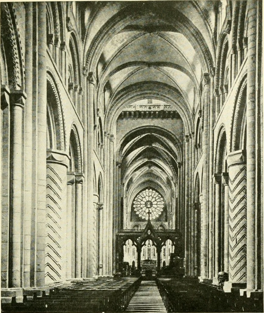 An illustration from How to study architecture; by Charles H. Caffin ... an attempt to trace the evolution of architecture as the product and expression of successive phases of civilisation, 1917, leaf 304