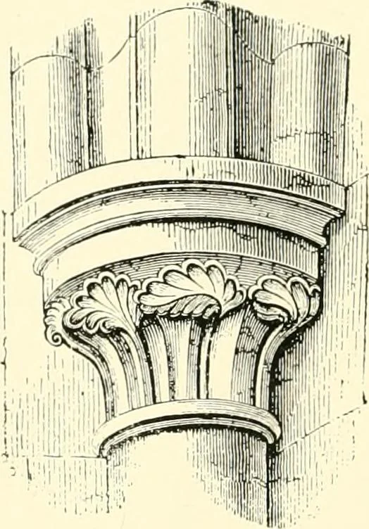 An illustration from How to study architecture; by Charles H. Caffin ... an attempt to trace the evolution of architecture as the product and expression of successive phases of civilisation, 1917, leaf 337