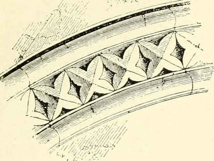 An illustration from How to study architecture; by Charles H. Caffin ... an attempt to trace the evolution of architecture as the product and expression of successive phases of civilisation, 1917, leaf 338