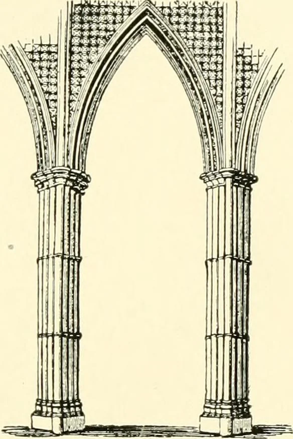 An illustration from How to study architecture; by Charles H. Caffin ... an attempt to trace the evolution of architecture as the product and expression of successive phases of civilisation, 1917, leaf 338