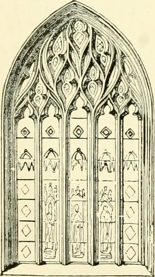 An illustration from How to study architecture; by Charles H. Caffin ... an attempt to trace the evolution of architecture as the product and expression of successive phases of civilisation, 1917, leaf 340
