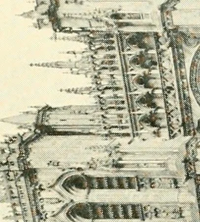 An illustration from How to study architecture; by Charles H. Caffin ... an attempt to trace the evolution of architecture as the product and expression of successive phases of civilisation, 1917, leaf 355