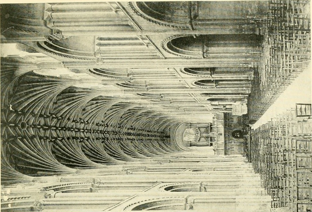 An illustration from How to study architecture; by Charles H. Caffin ... an attempt to trace the evolution of architecture as the product and expression of successive phases of civilisation, 1917, leaf 366