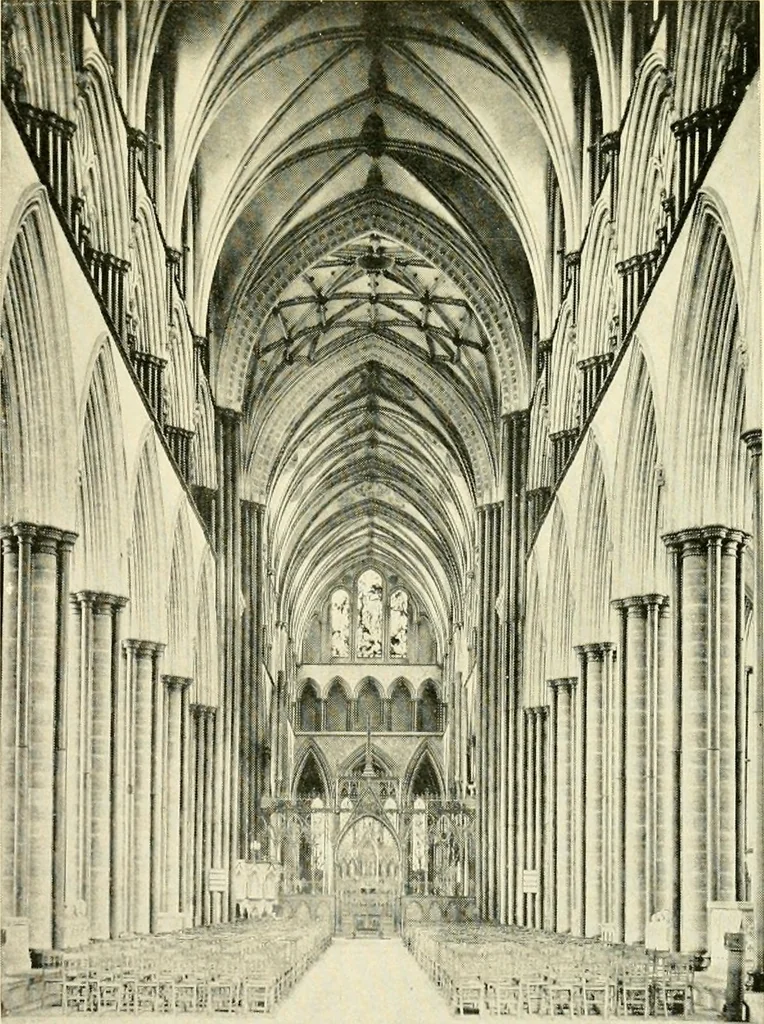 An illustration from How to study architecture; by Charles H. Caffin ... an attempt to trace the evolution of architecture as the product and expression of successive phases of civilisation, 1917, leaf 366
