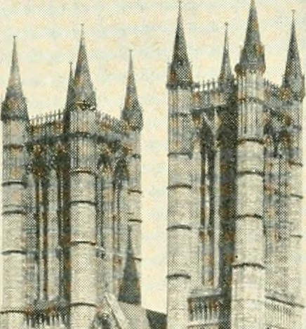 An illustration from How to study architecture; by Charles H. Caffin ... an attempt to trace the evolution of architecture as the product and expression of successive phases of civilisation, 1917, leaf 367