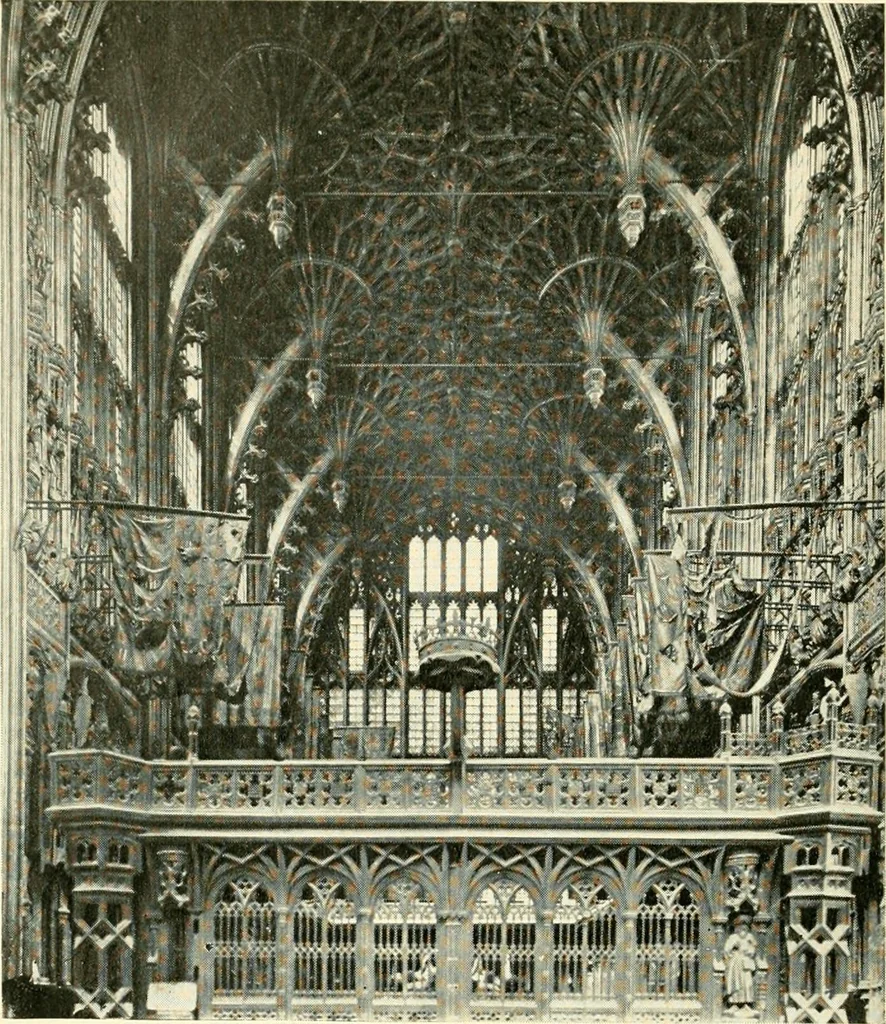 An illustration from How to study architecture; by Charles H. Caffin ... an attempt to trace the evolution of architecture as the product and expression of successive phases of civilisation, 1917, leaf 369