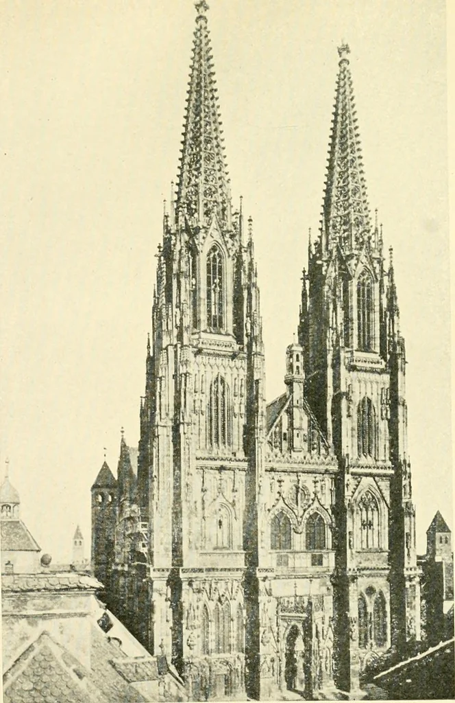 An illustration from How to study architecture; by Charles H. Caffin ... an attempt to trace the evolution of architecture as the product and expression of successive phases of civilisation, 1917, leaf 384