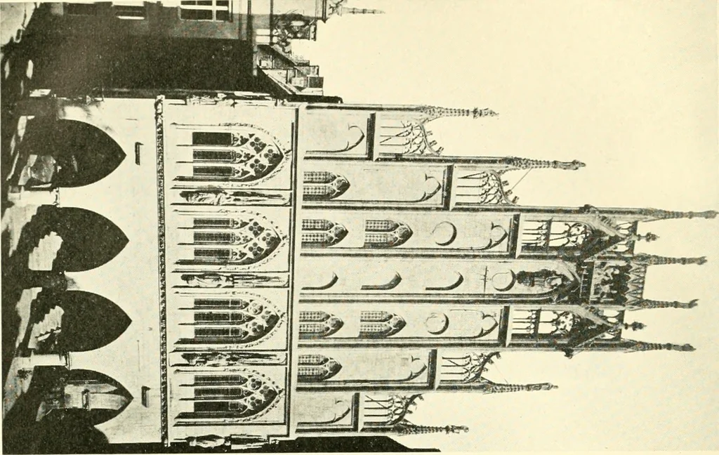 An illustration from How to study architecture; by Charles H. Caffin ... an attempt to trace the evolution of architecture as the product and expression of successive phases of civilisation, 1917, leaf 385