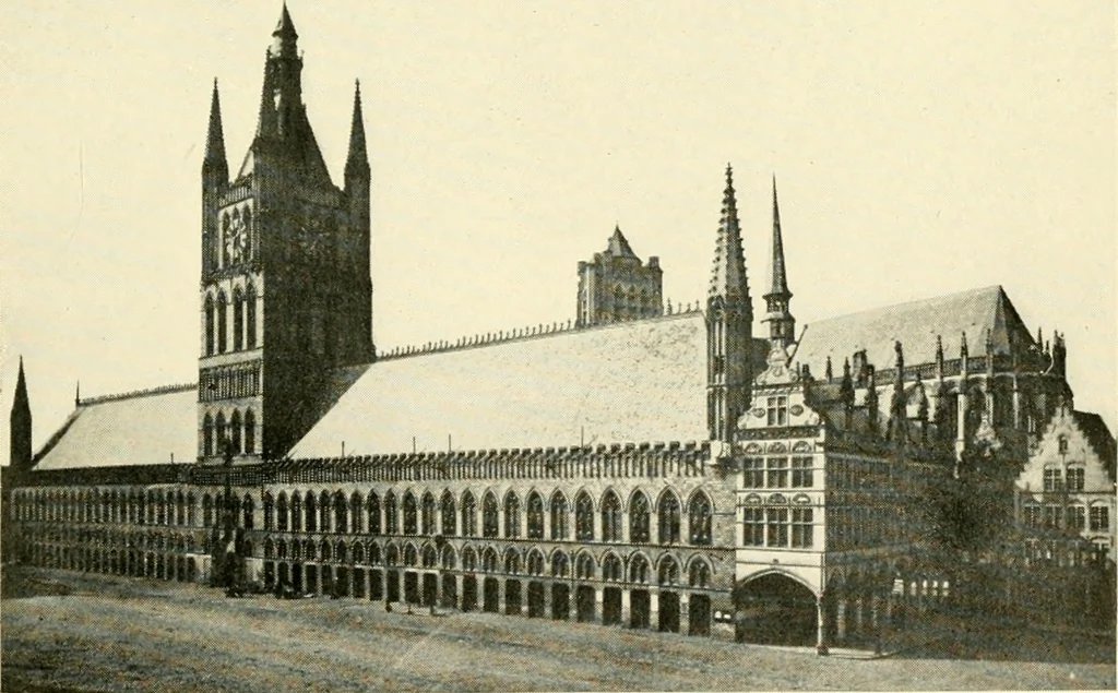 An illustration from How to study architecture; by Charles H. Caffin ... an attempt to trace the evolution of architecture as the product and expression of successive phases of civilisation, 1917, leaf 386
