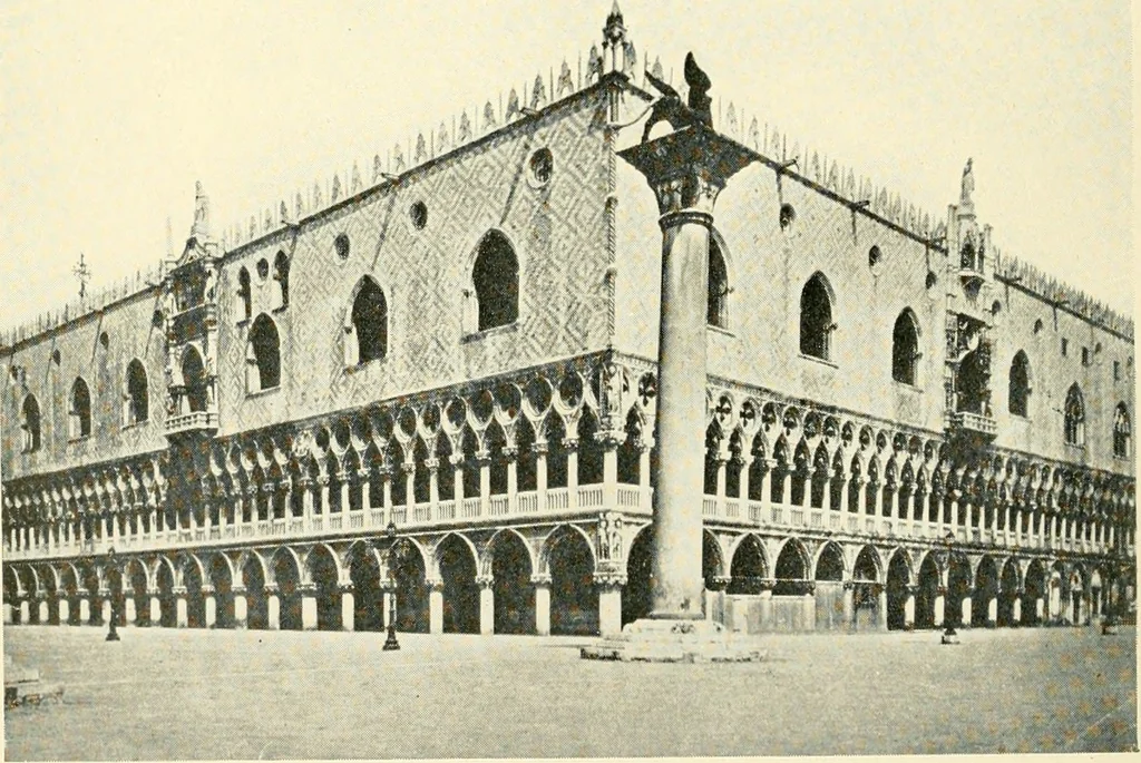 An illustration from How to study architecture; by Charles H. Caffin ... an attempt to trace the evolution of architecture as the product and expression of successive phases of civilisation, 1917, leaf 401