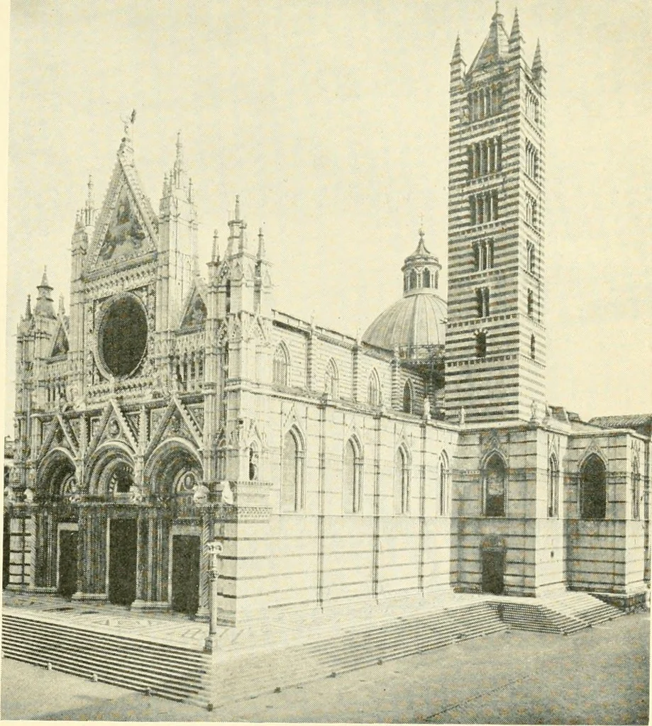 An illustration from How to study architecture; by Charles H. Caffin ... an attempt to trace the evolution of architecture as the product and expression of successive phases of civilisation, 1917, leaf 402