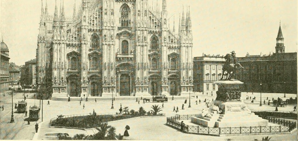 An illustration from How to study architecture; by Charles H. Caffin ... an attempt to trace the evolution of architecture as the product and expression of successive phases of civilisation, 1917, leaf 403