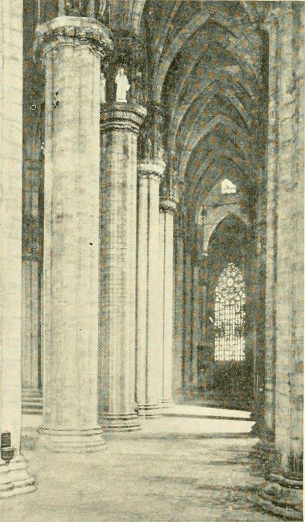 An illustration from How to study architecture; by Charles H. Caffin ... an attempt to trace the evolution of architecture as the product and expression of successive phases of civilisation, 1917, leaf 403