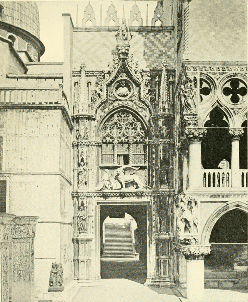 An illustration from How to study architecture; by Charles H. Caffin ... an attempt to trace the evolution of architecture as the product and expression of successive phases of civilisation, 1917, leaf 435