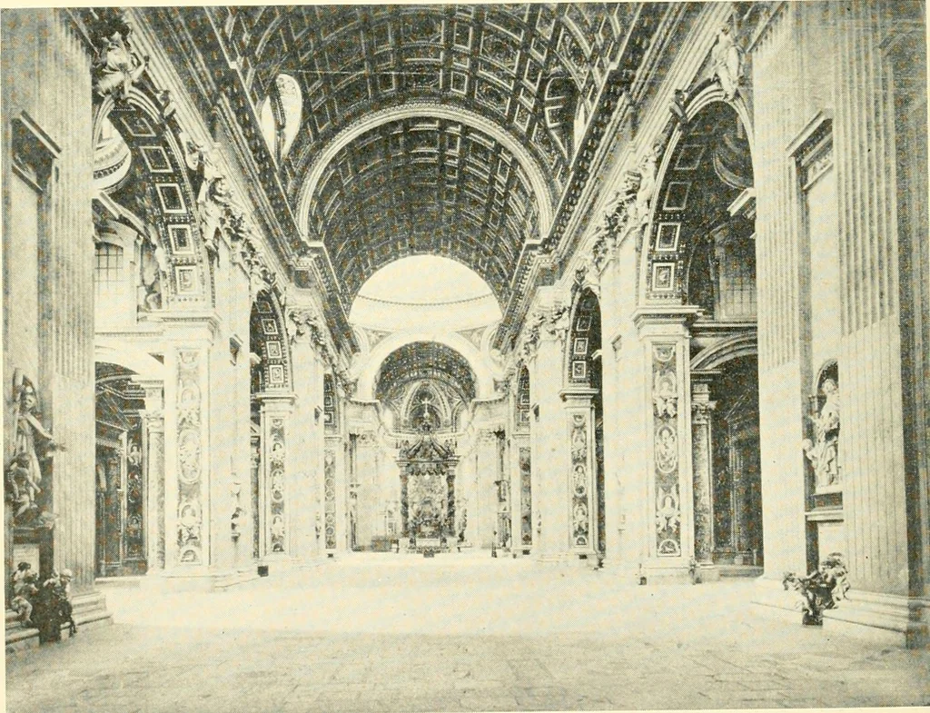 An illustration from How to study architecture; by Charles H. Caffin ... an attempt to trace the evolution of architecture as the product and expression of successive phases of civilisation, 1917, leaf 459