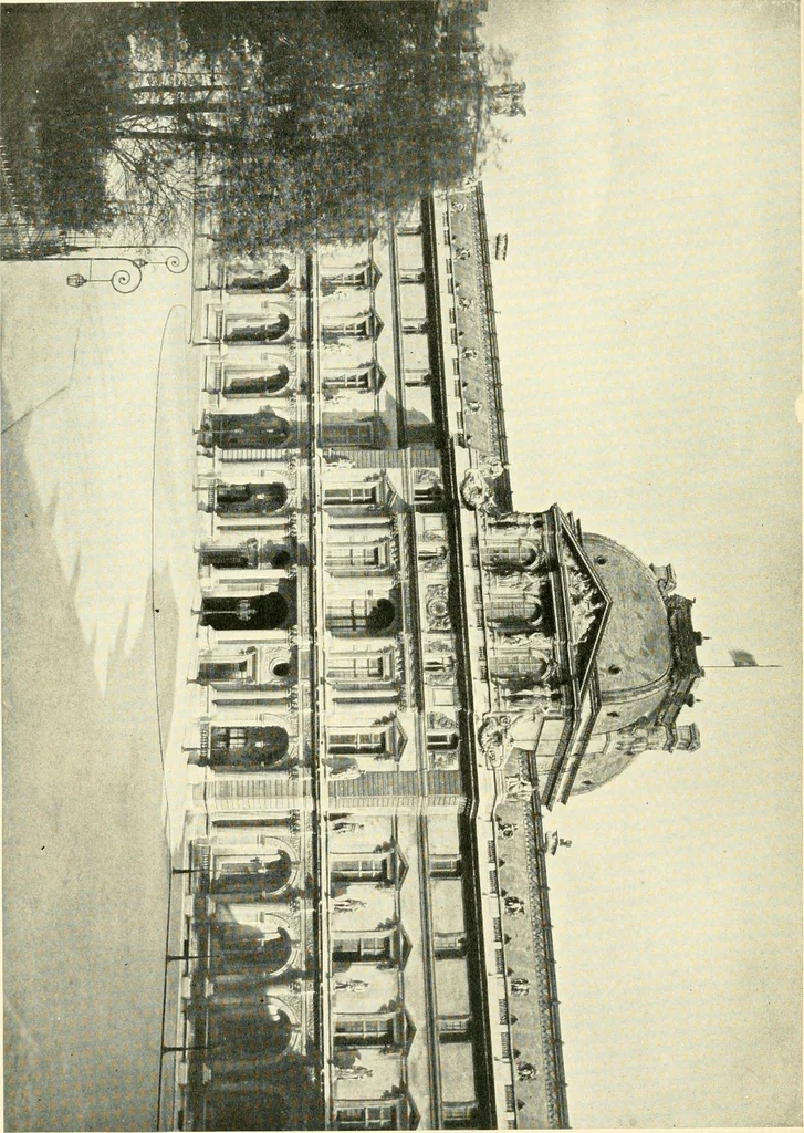 An illustration from How to study architecture; by Charles H. Caffin ... an attempt to trace the evolution of architecture as the product and expression of successive phases of civilisation, 1917, leaf 481