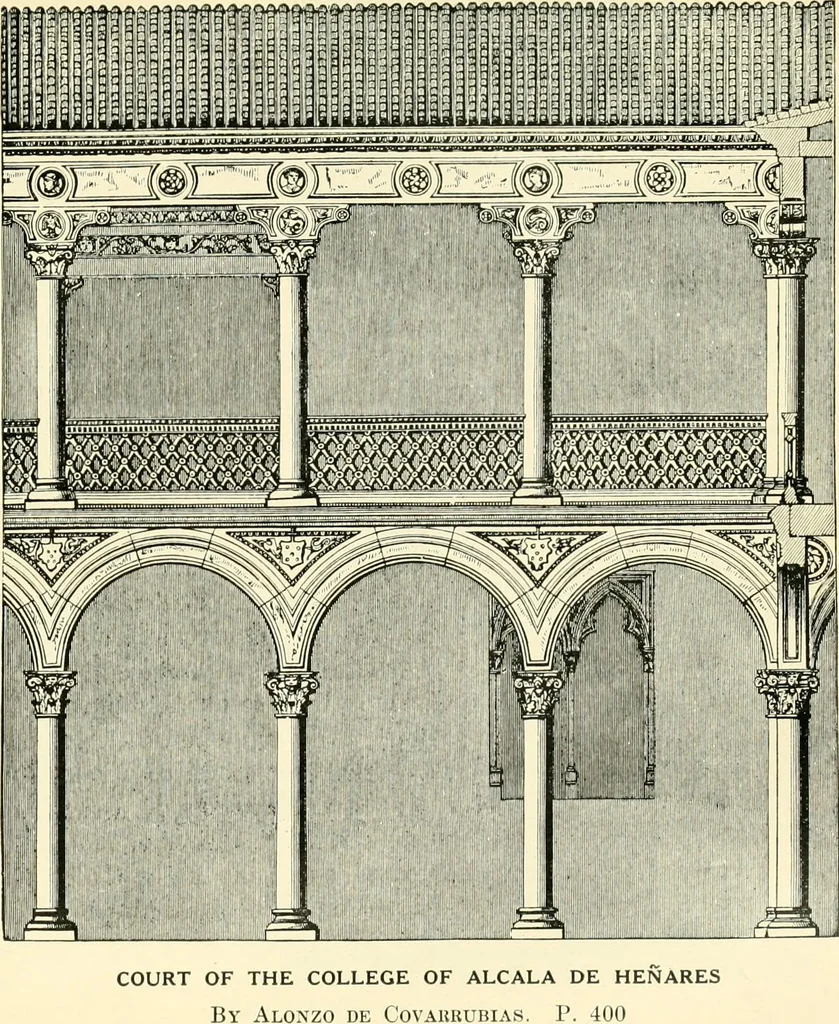 An illustration from How to study architecture; by Charles H. Caffin ... an attempt to trace the evolution of architecture as the product and expression of successive phases of civilisation, 1917, leaf 502