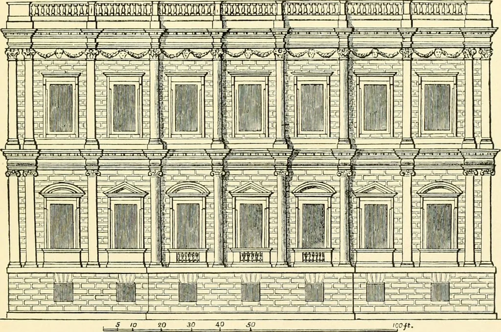 An illustration from How to study architecture; by Charles H. Caffin ... an attempt to trace the evolution of architecture as the product and expression of successive phases of civilisation, 1917, leaf 524