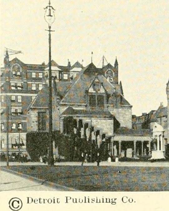 An illustration from How to study architecture; by Charles H. Caffin ... an attempt to trace the evolution of architecture as the product and expression of successive phases of civilisation, 1917, leaf 583