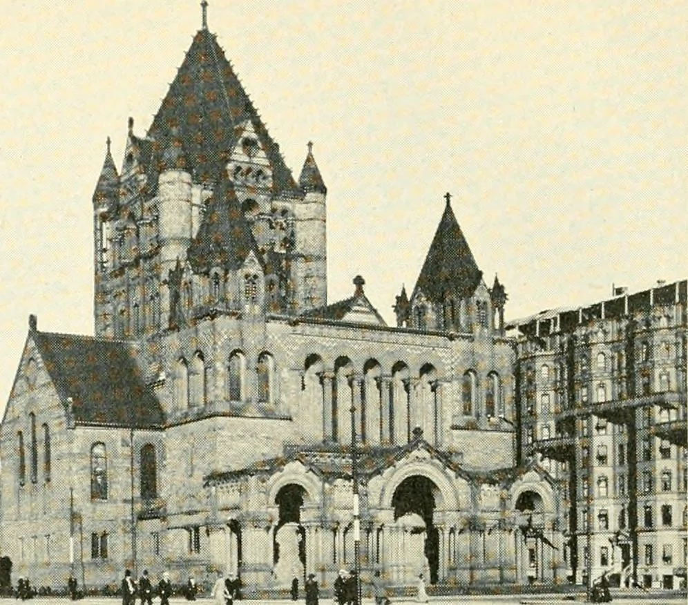 An illustration from How to study architecture; by Charles H. Caffin ... an attempt to trace the evolution of architecture as the product and expression of successive phases of civilisation, 1917, leaf 583