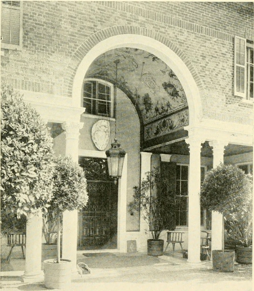 An illustration from How to study architecture; by Charles H. Caffin ... an attempt to trace the evolution of architecture as the product and expression of successive phases of civilisation, 1917, leaf 584