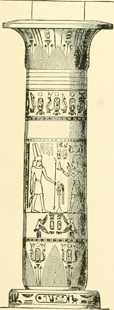 An illustration from How to study architecture; by Charles H. Caffin ... an attempt to trace the evolution of architecture as the product and expression of successive phases of civilisation, 1917, leaf 60