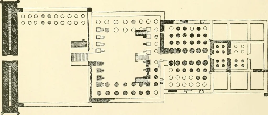 An illustration from How to study architecture; by Charles H. Caffin ... an attempt to trace the evolution of architecture as the product and expression of successive phases of civilisation, 1917, leaf 61