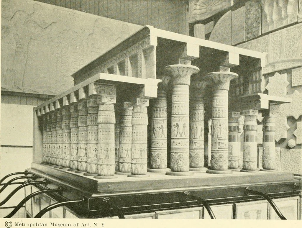 An illustration from How to study architecture; by Charles H. Caffin ... an attempt to trace the evolution of architecture as the product and expression of successive phases of civilisation, 1917, leaf 62