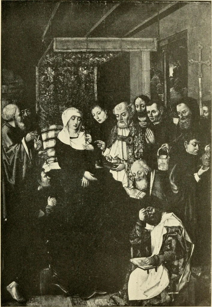 An illustration from How to study pictures by means of a series of comparisons of paintings and painters from Cimabue to Monet, with historical and biographical summaries and appreciations of the painters' motives and methods, 1905, leaf 112