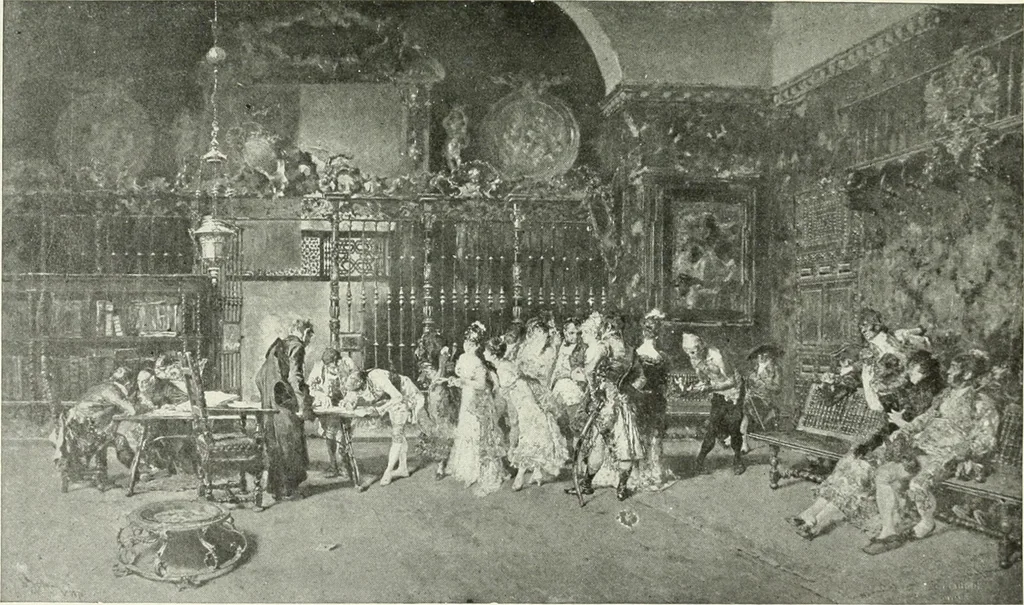 An illustration from How to study pictures : by means of a series of comparisons of paintings and painters from Cimabue to Monet, with historical and biographical summaries and appreciations of the painters' motives and methods, 1910, leaf 404