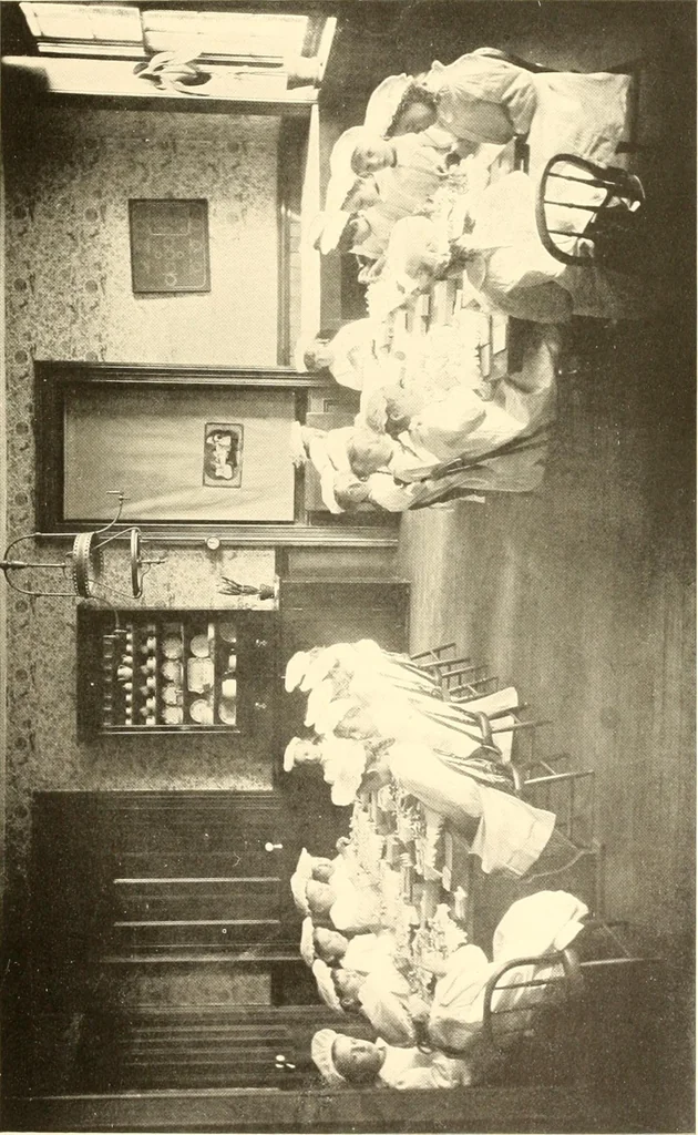 An illustration from How to teach kitchen garden; or, Object lessons in household work, including songs, plays, exercises, and games illustrating household occupations, 1901, leaf 60