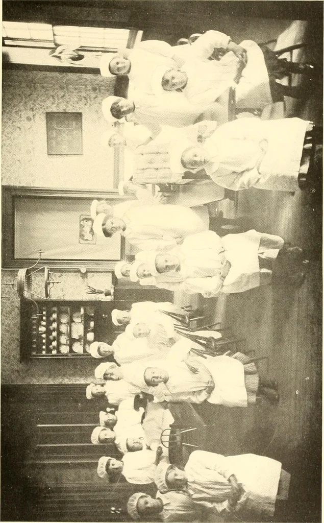 An illustration from How to teach kitchen garden; or, Object lessons in household work, including songs, plays, exercises, and games illustrating household occupations, 1901, leaf 88