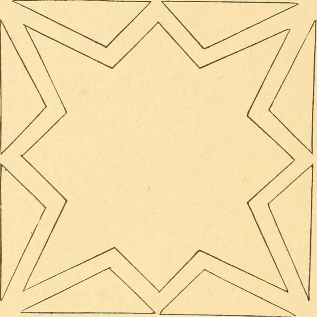 An illustration from How to teach paper-folding and cutting: a practical manual-training aid, 1892, leaf 25