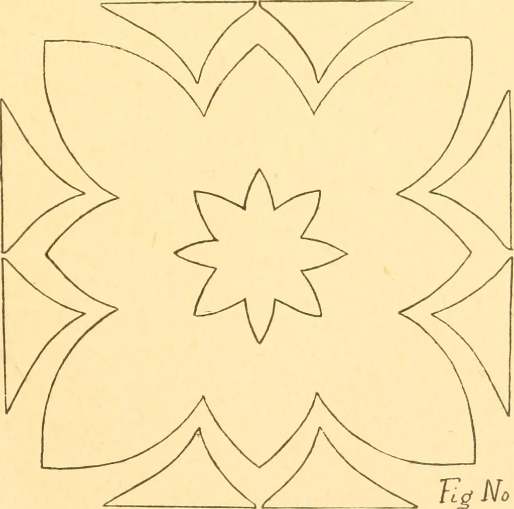 An illustration from How to teach paper-folding and cutting: a practical manual-training aid, 1892, leaf 32