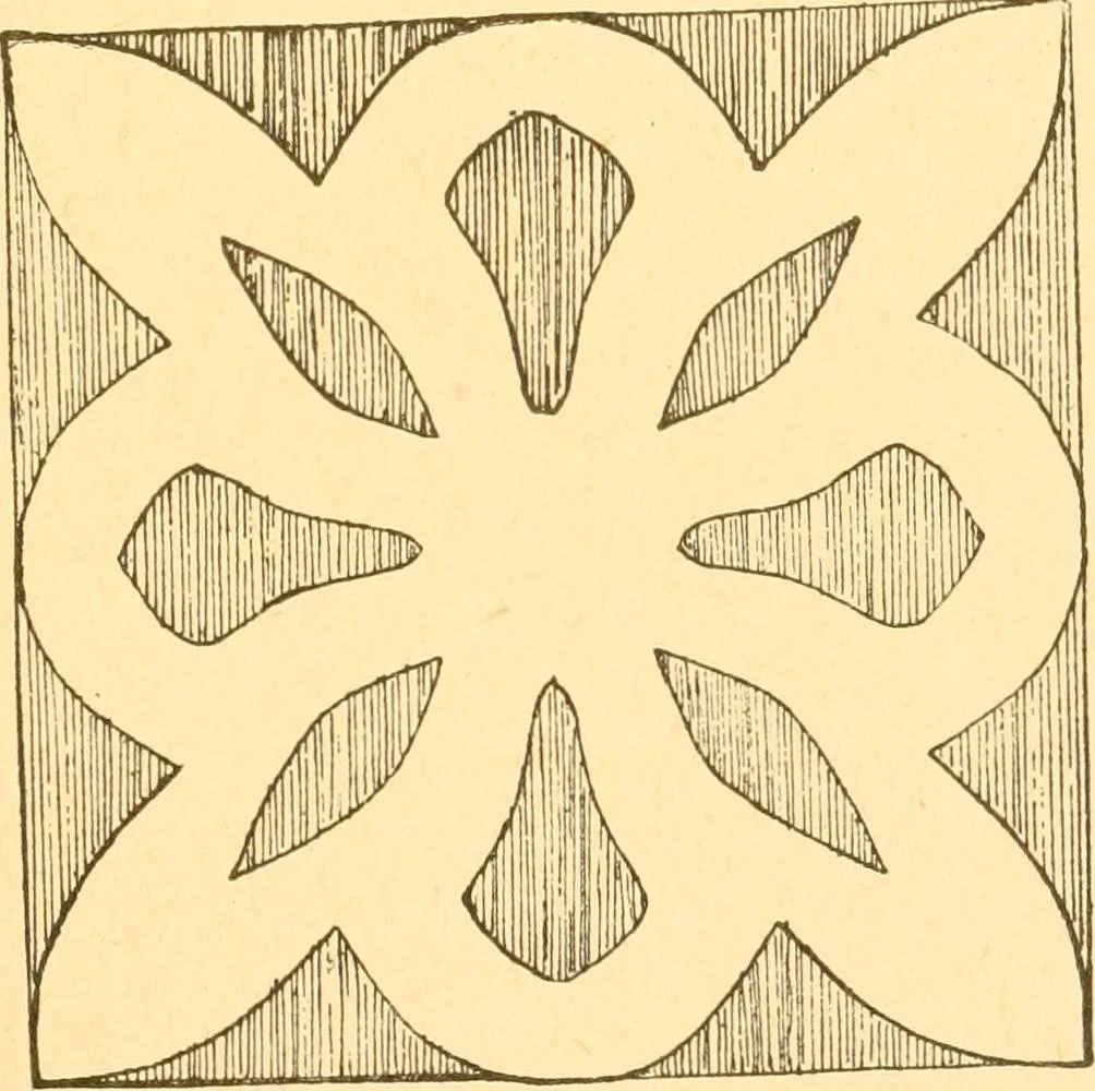 An illustration from How to teach paper-folding and cutting: a practical manual-training aid, 1892, leaf 34
