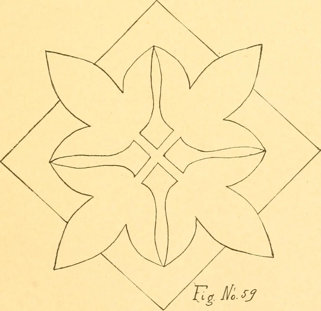 An illustration from How to teach paper-folding and cutting: a practical manual-training aid, 1892, leaf 50