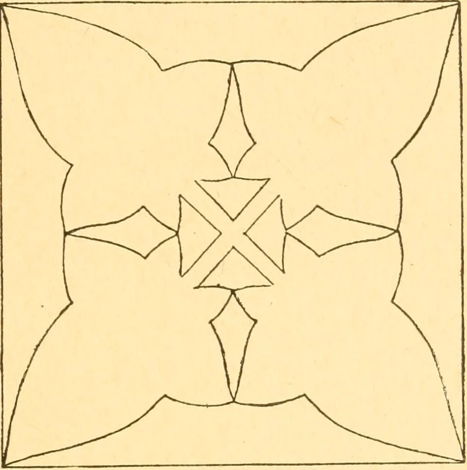 An illustration from How to teach paper-folding and cutting: a practical manual-training aid, 1892, leaf 52