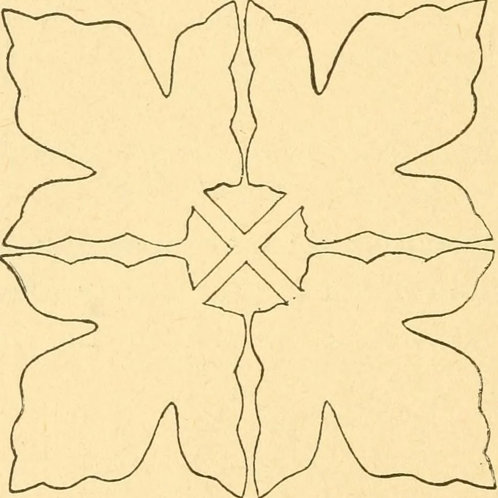 An illustration from How to teach paper-folding and cutting: a practical manual-training aid, 1892, leaf 53