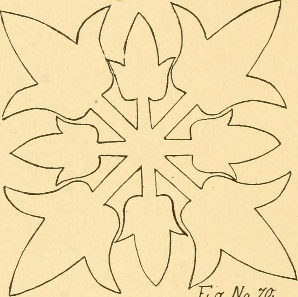 An illustration from How to teach paper-folding and cutting: a practical manual-training aid, 1892, leaf 55