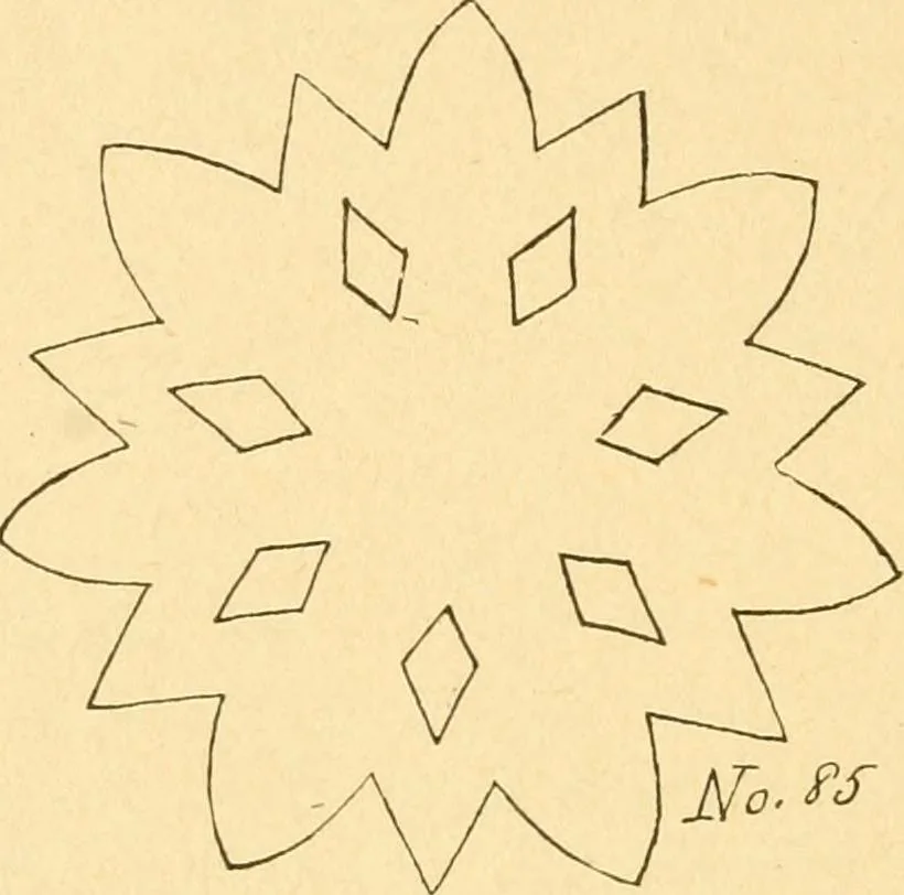 An illustration from How to teach paper-folding and cutting: a practical manual-training aid, 1892, leaf 63