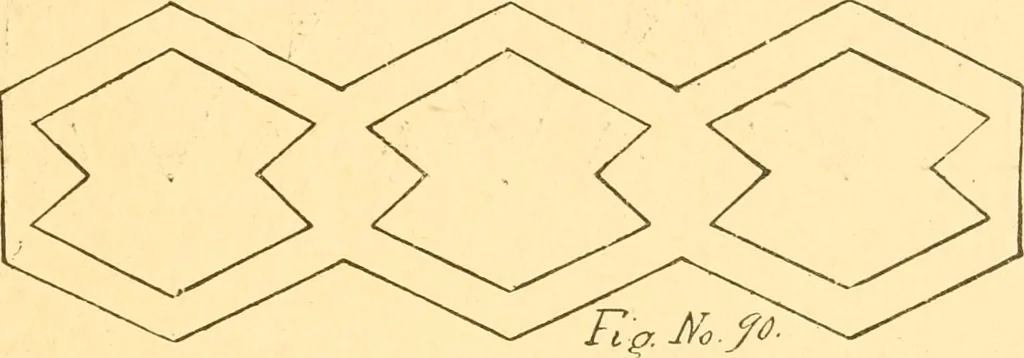 An illustration from How to teach paper-folding and cutting: a practical manual-training aid, 1892, leaf 66