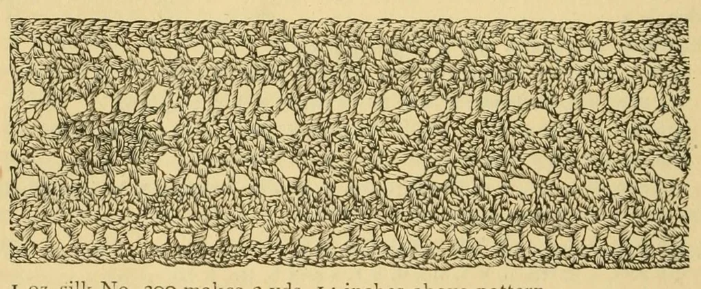 An illustration from How to use Florence knitting silk, 1882, leaf 14
