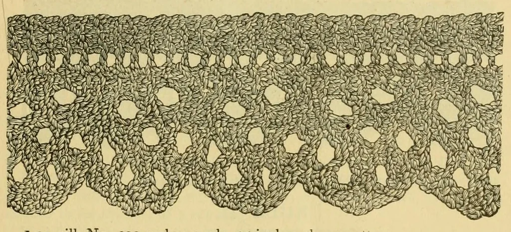 An illustration from How to use Florence knitting silk, 1882, leaf 19