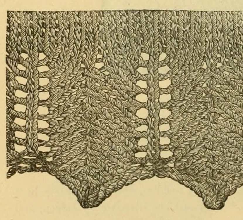 An illustration from How to use Florence knitting silk, 1882, leaf 50